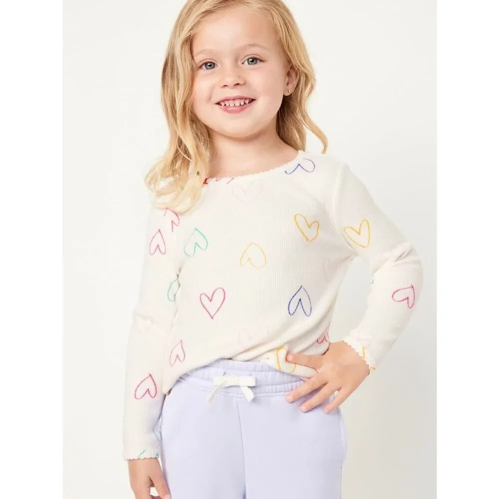 NEW OLD NAVY Toddler 2T Valentine Long Sleeve Knit Tops Lot Bundle